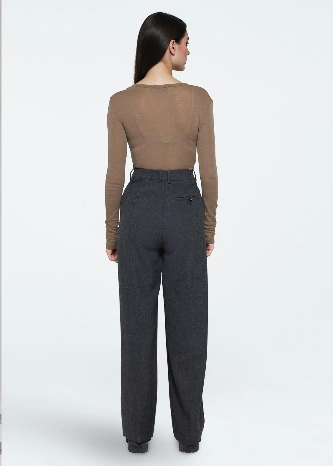 Broek Lunay - Dark Grey Melange