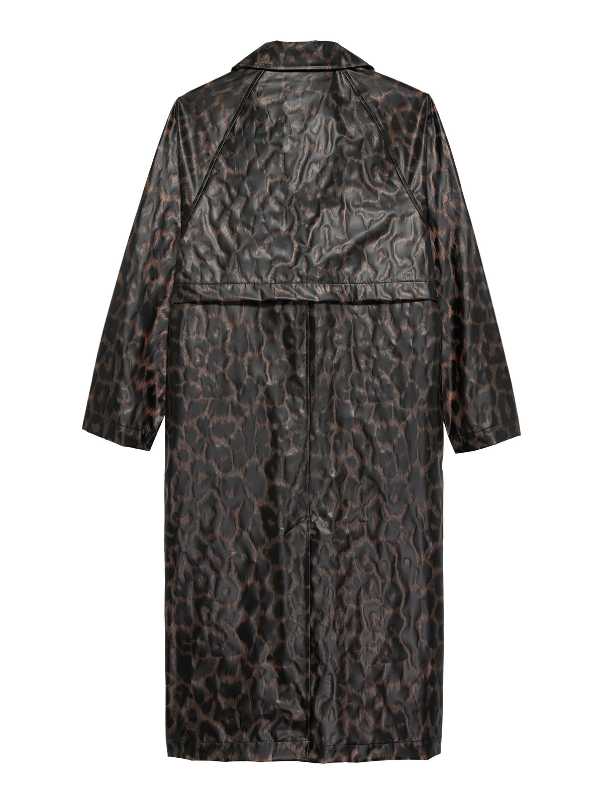 Leopard Long raincoat - Grey Morn