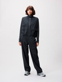 Bodywarmer Pinstripe - Dark Grey Melange