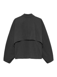 Jas Cape - Dark Grey Melange
