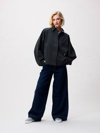 Jas Cape - Dark Grey Melange