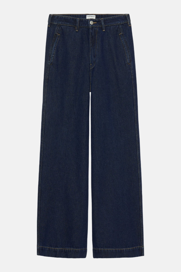 Jeans Wide Leg - Dark Blue