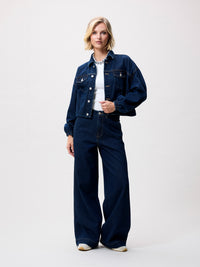 Jeans Wide Leg - Dark Blue