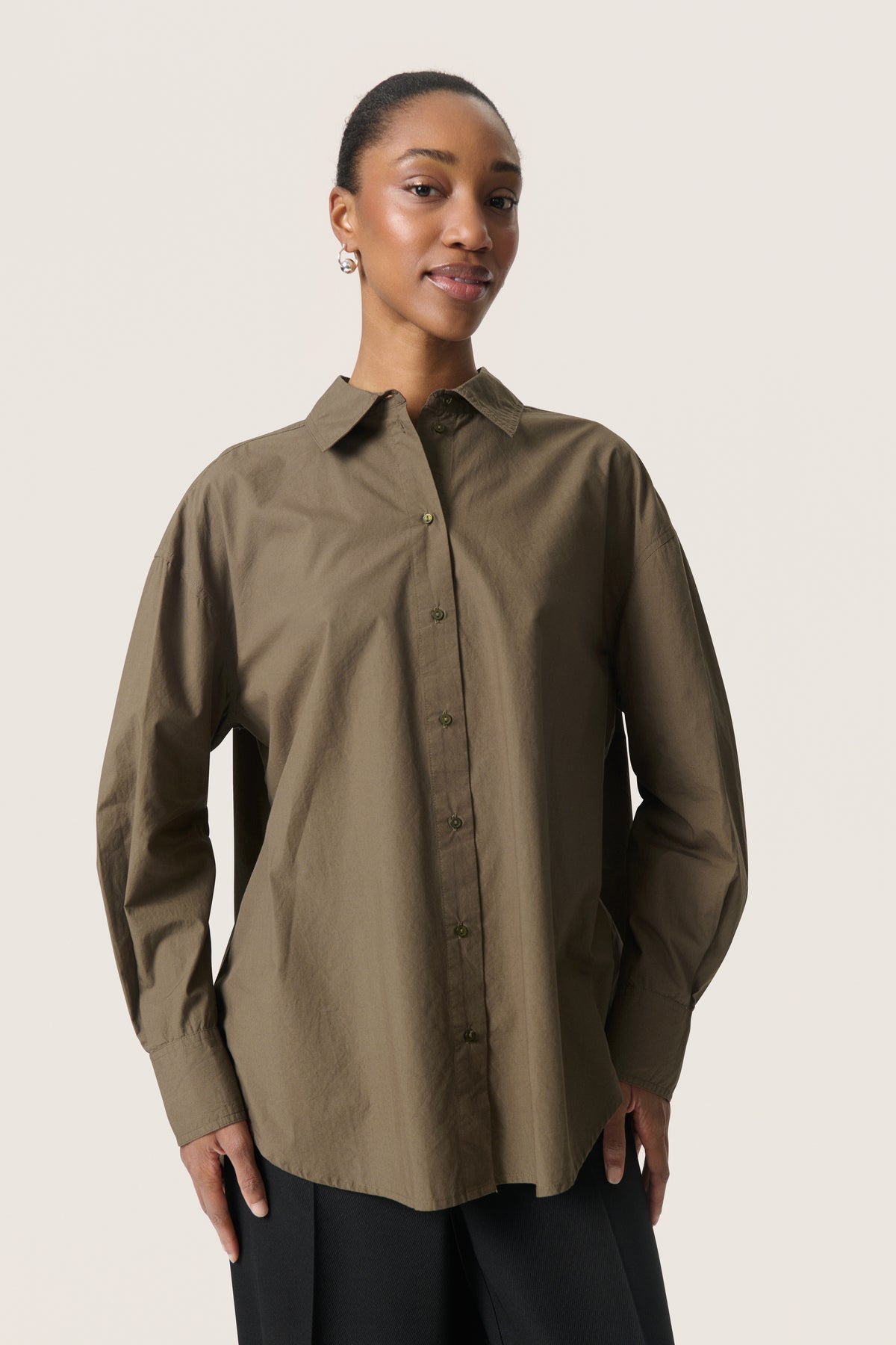 Joa Jani Poplin Shirt - Tarmac Grey