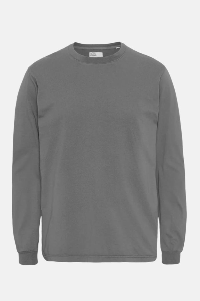 Shirt Oversized Organic LS Shirt - storm grey
