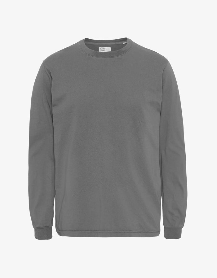 Shirt Oversized Organic LS Shirt - storm grey