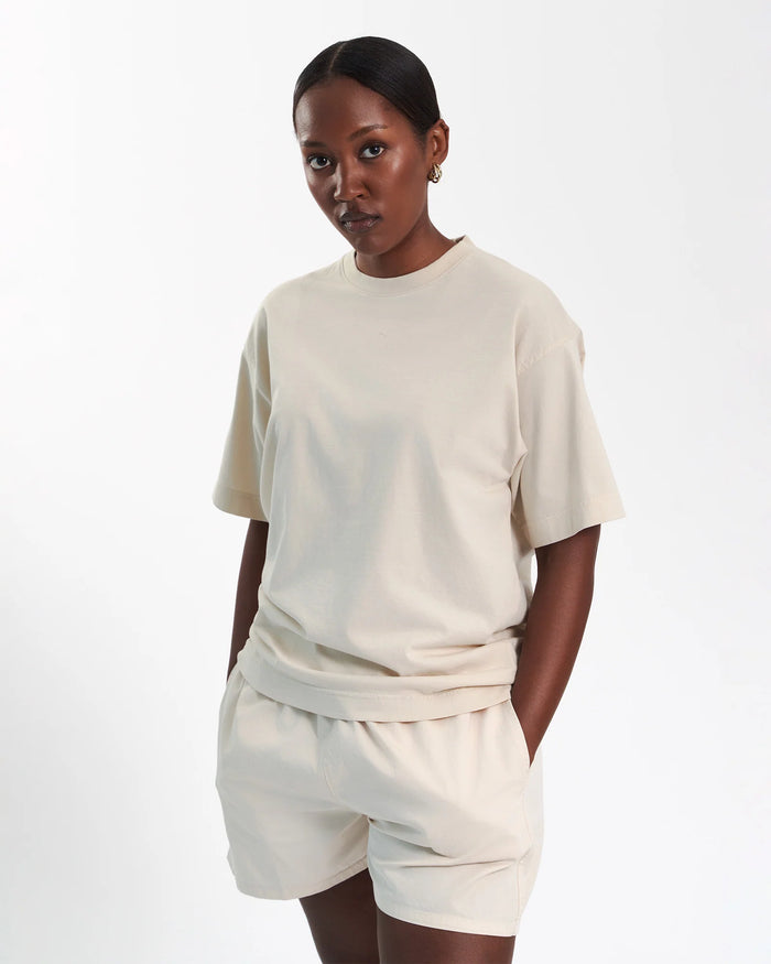 T-shirt Oversized Organic - coffee brown
