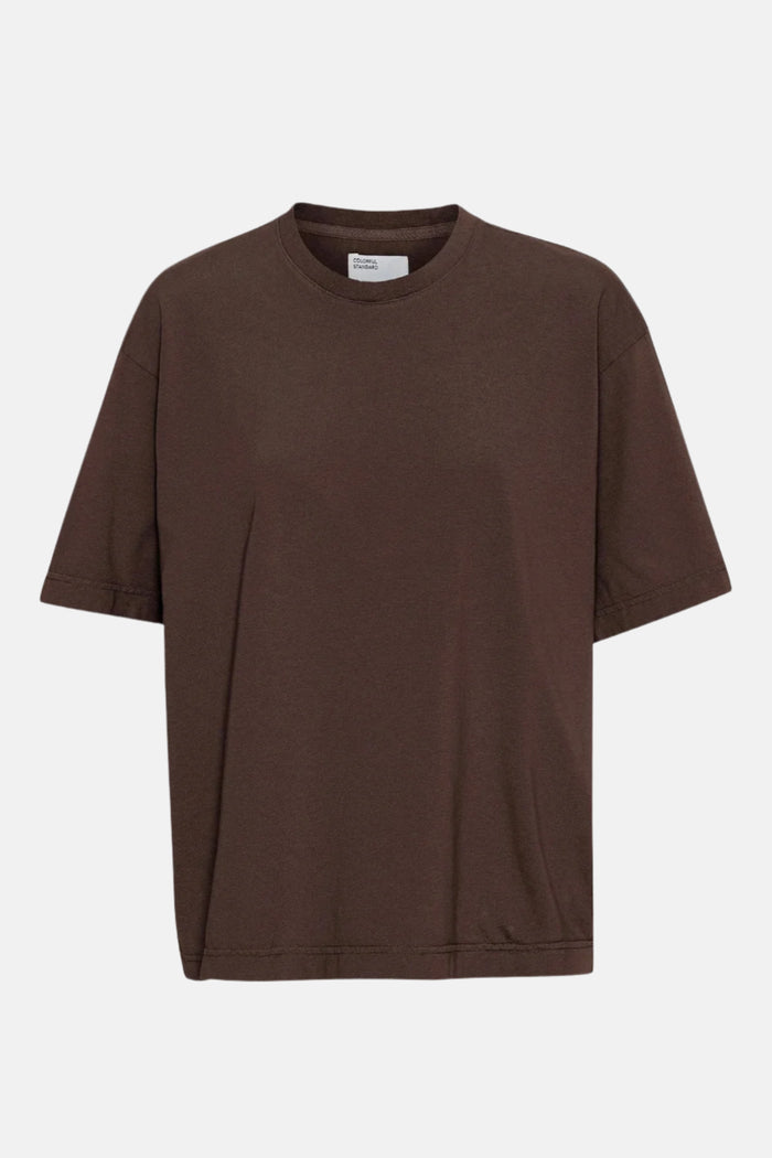 T-shirt Oversized Organic - coffee brown
