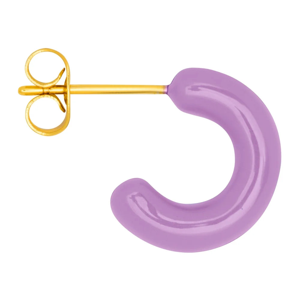 Oorsteker Color Hoop Chunky - paars
