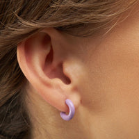 Oorsteker Color Hoop Chunky - paars