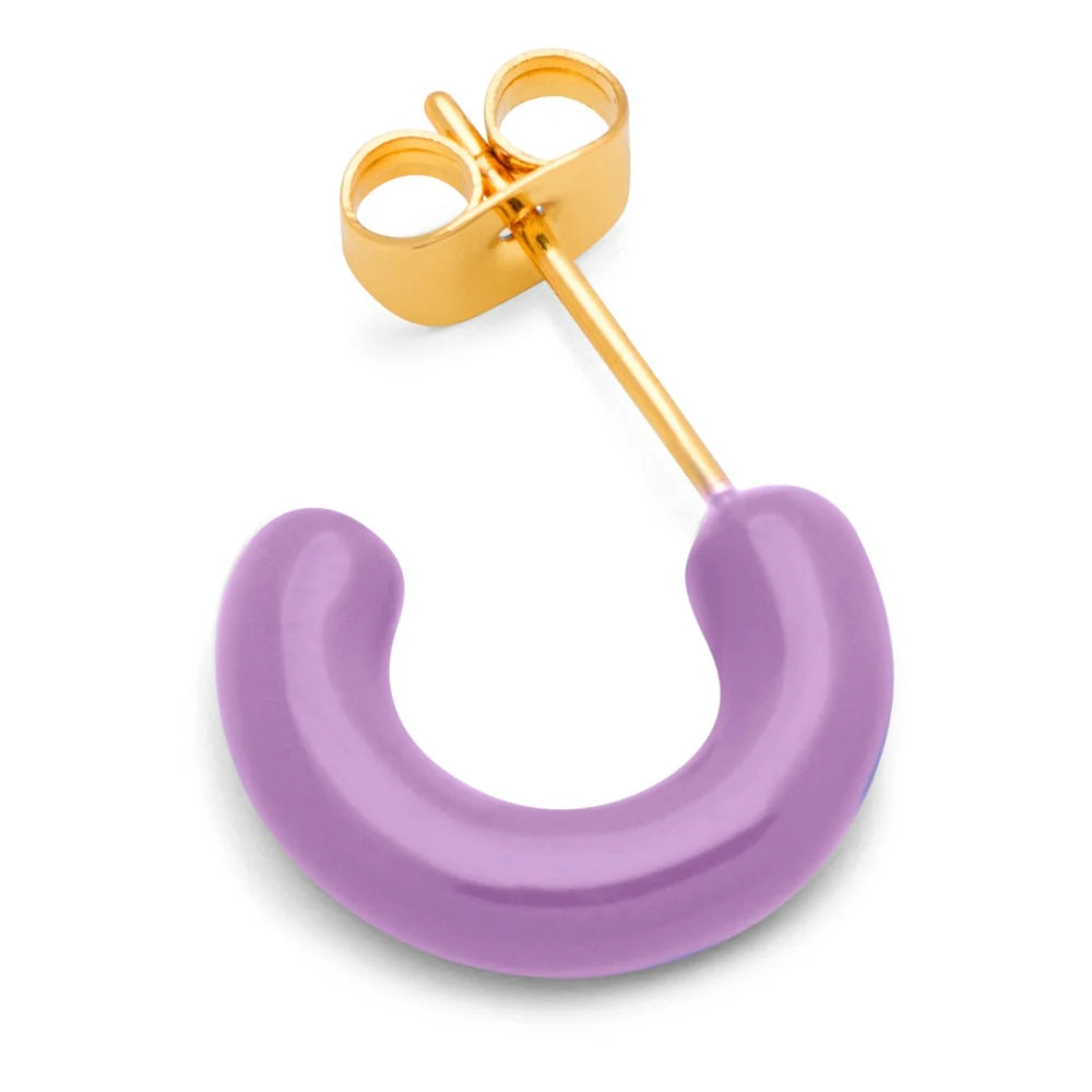 Oorsteker Color Hoop Chunky - paars