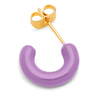 Oorsteker Color Hoop Chunky - paars