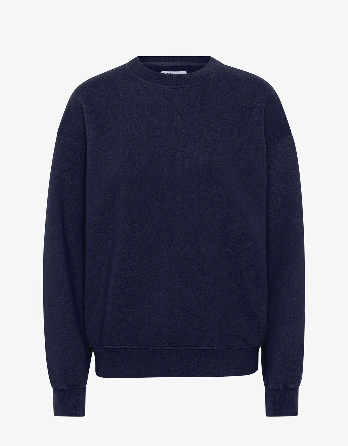 Sweater Organic Oversized Crew - navy blue