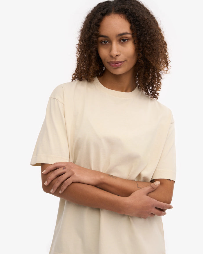 T-shirt Oversized Organic - ivory white