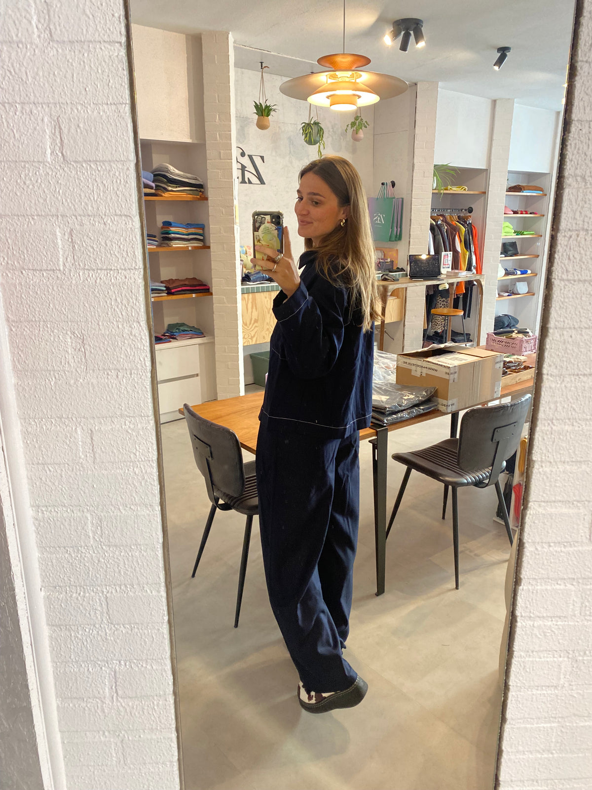 Broek Zola - dark blue