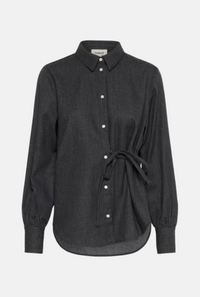 Kesja Helen Shirt - Black Denim Stripes