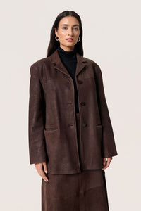 Blazer Parvati Leather - Coffee Bean