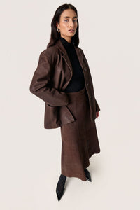 Blazer Parvati Leather - Coffee Bean