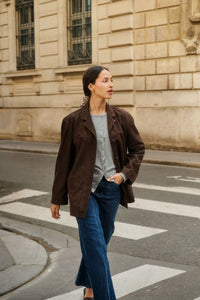 Blazer Parvati Leather - Coffee Bean