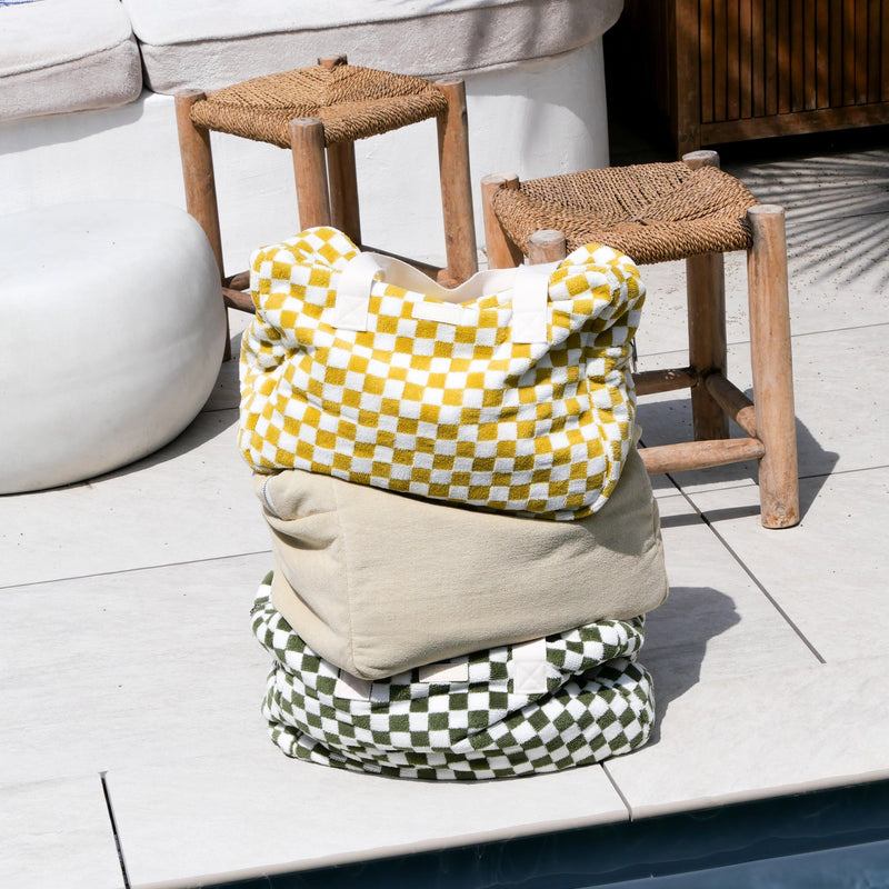 Weekendtas Damier - Spons Oker