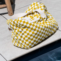 Weekendtas Damier - Spons Oker