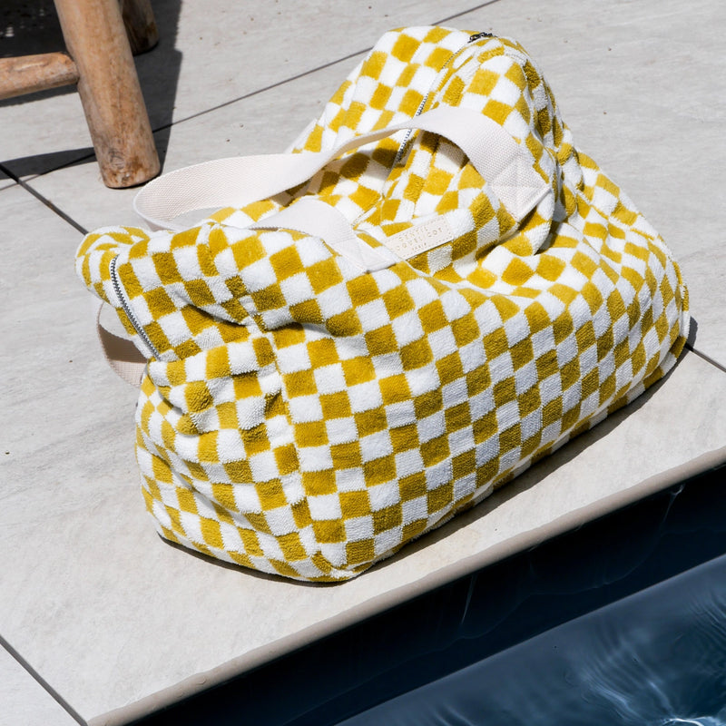 Weekendtas Damier - Spons Oker