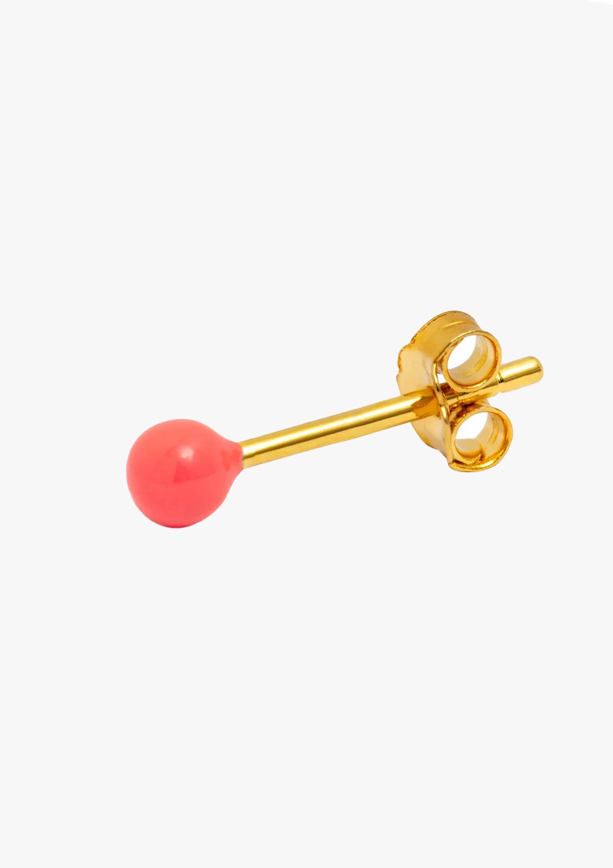 Oorsteker Color Ball - coral