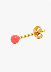 Oorsteker Color Ball - coral