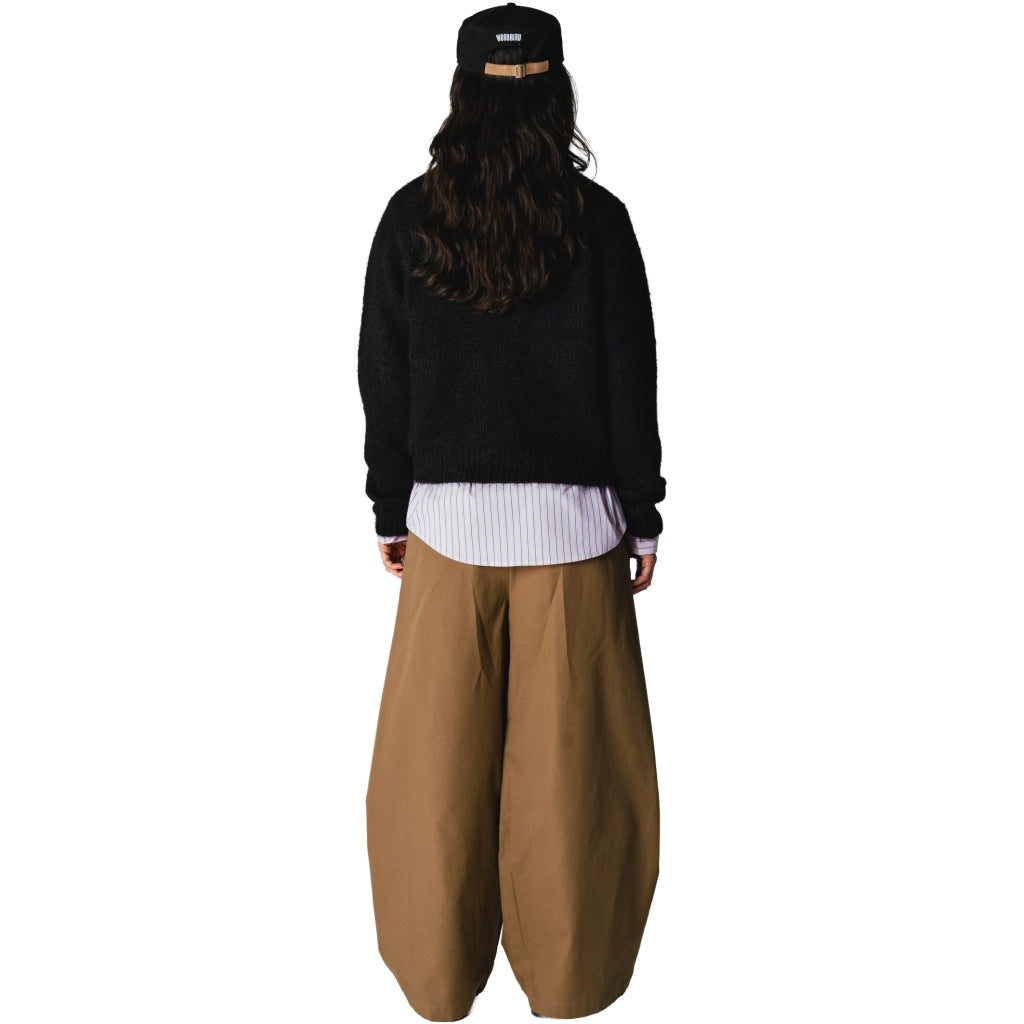 Trui Hua Fluffy Crew - black