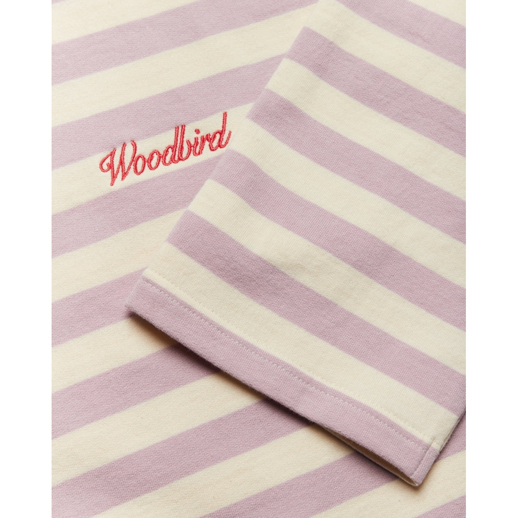 Shirt Joul Wide Sleeve Stripe - white-pink