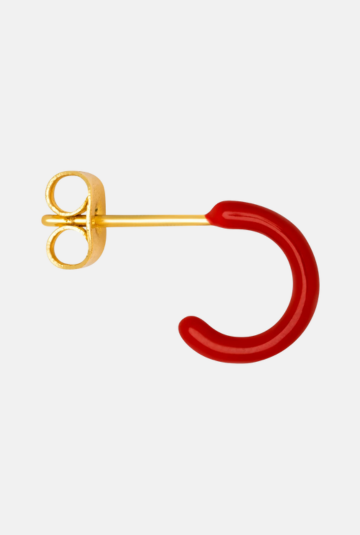 Oorsteker Color Hoop - passion red