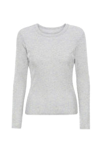 Shirt Organic Rib LS - snow melange