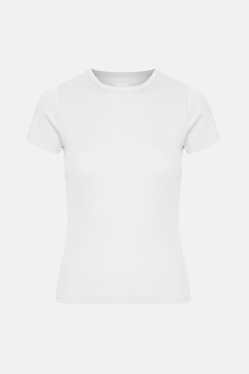 T-shirt Organic Rib SS - optical white