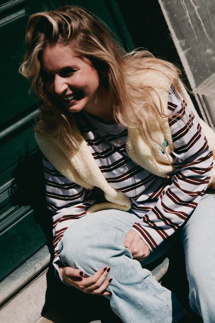 Shirt Striped - lavender frost