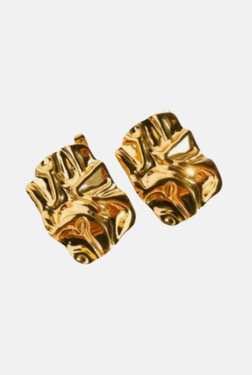 Oorstekers Broken Square - goud