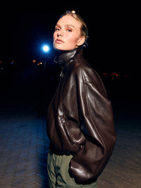 Jas Vegan Leather - dark cacao