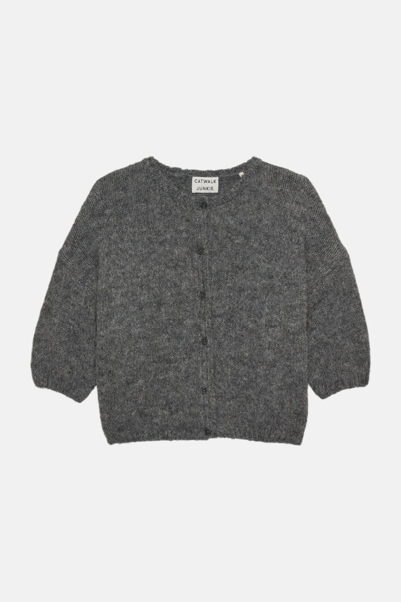 Vest Button Up - grey melange