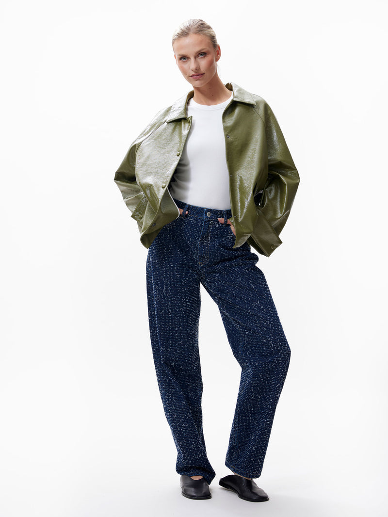 Jas Vegan Leather - olive branch