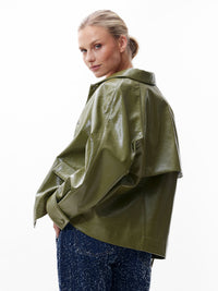 Jas Vegan Leather - olive branch