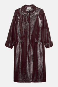 Jas Long Vegan Leather - fudge