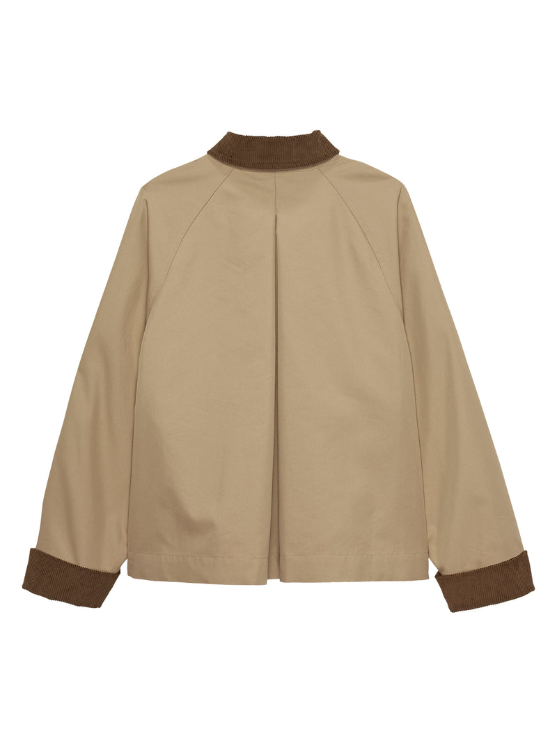 Oversized Cape Trenchcoat - Travertine