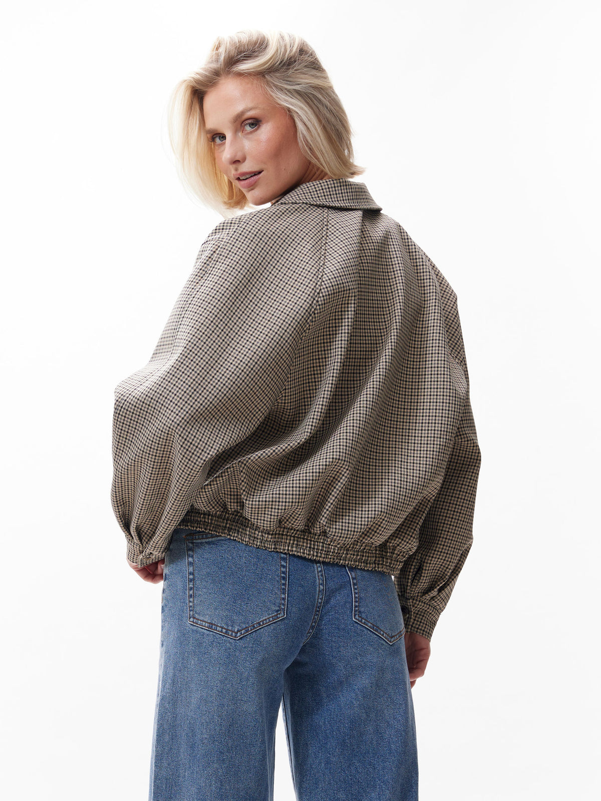 Check Bomber - Brown