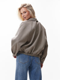 Check Bomber - Brown