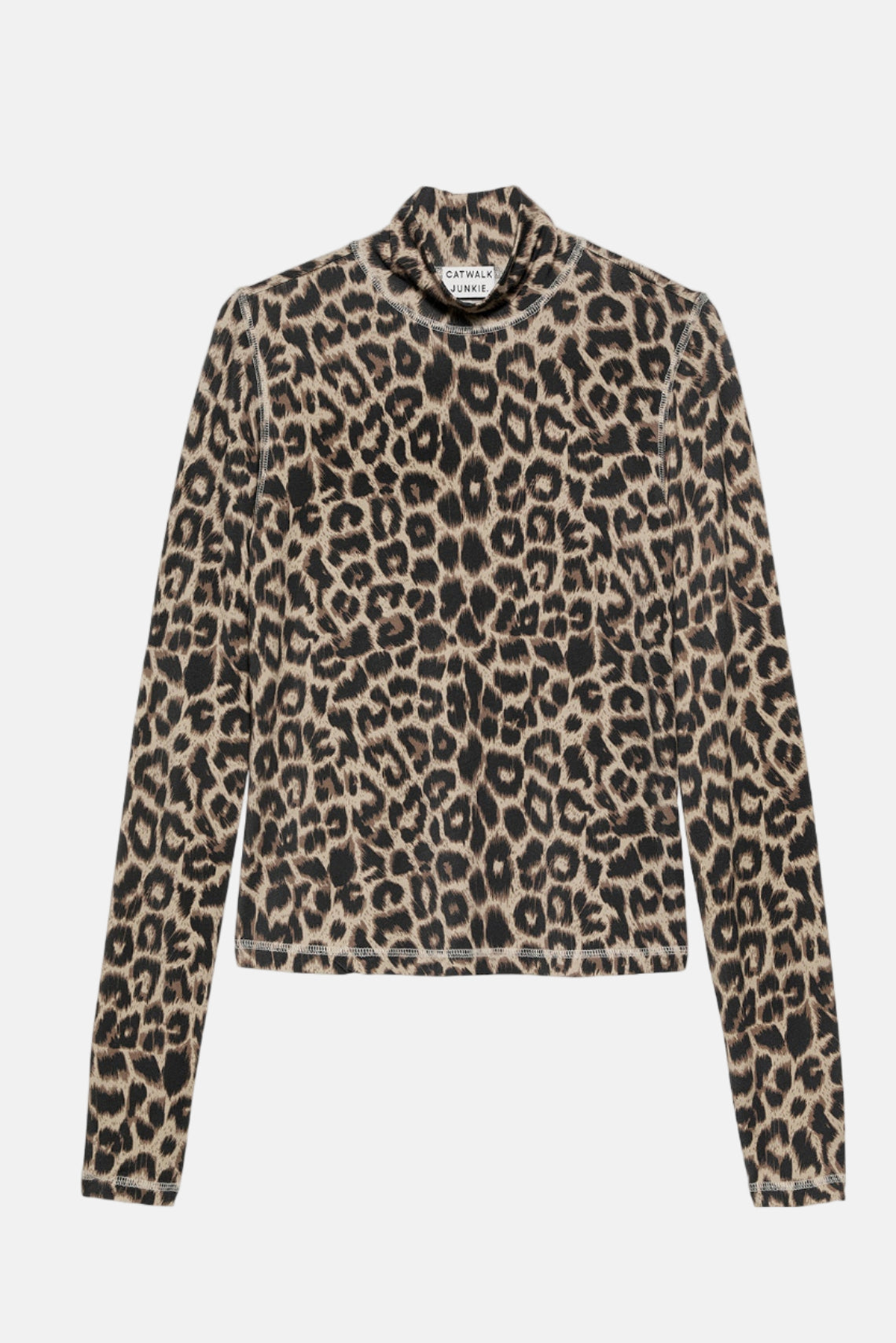 Shirt Leopard LS - bruin