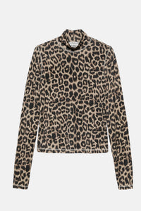 Shirt Leopard LS - bruin