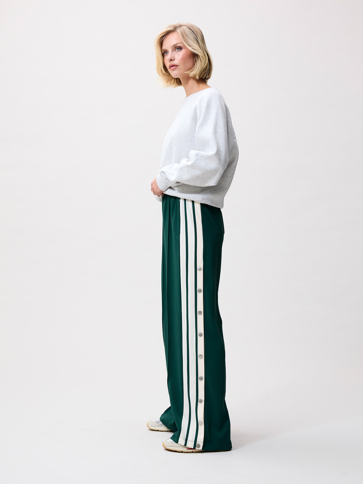 Broek Side Button Trackuit - Pine Forest