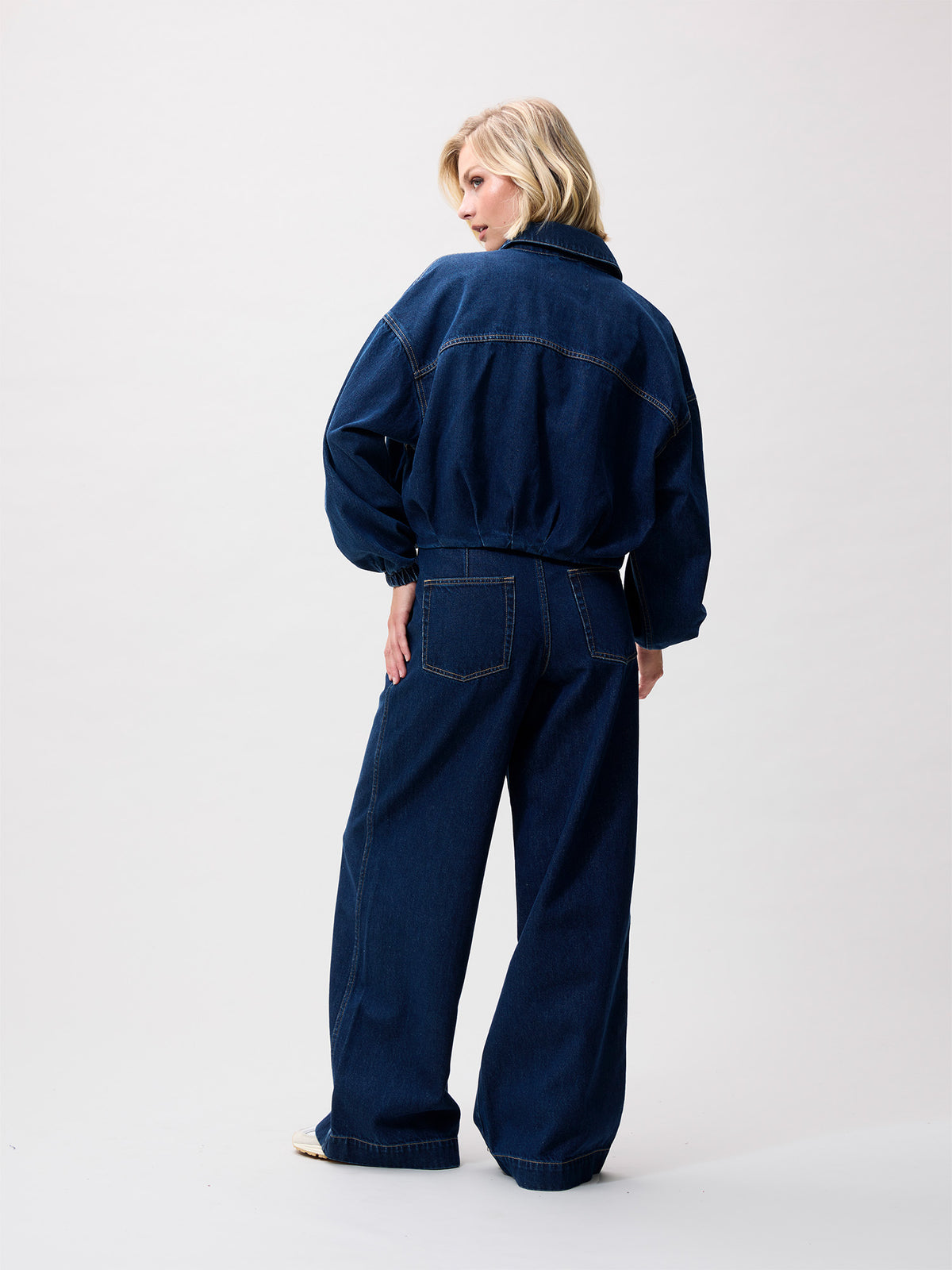 Jeans Wide Leg - Dark Blue