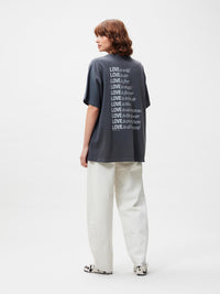 T-shirt Oversized Graphic - Carbon