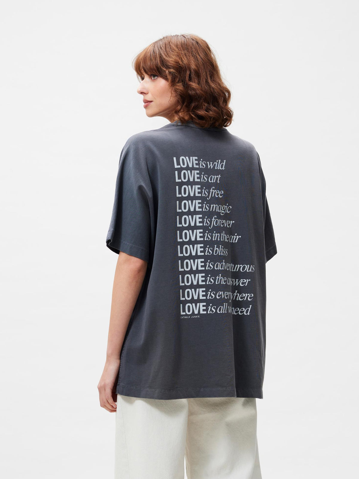 T-shirt Oversized Graphic - Carbon