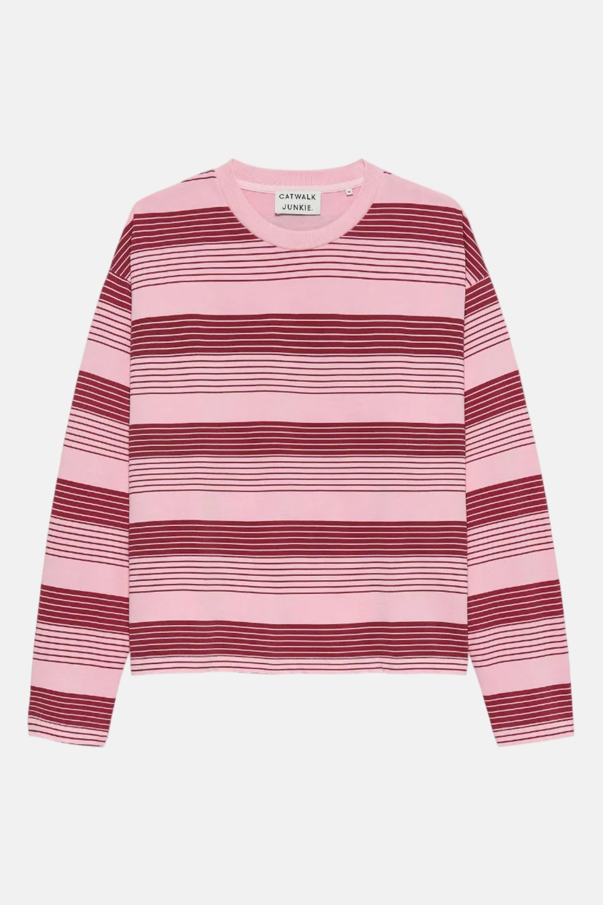 Shirt Striped Long Sleeve - Rhubarb